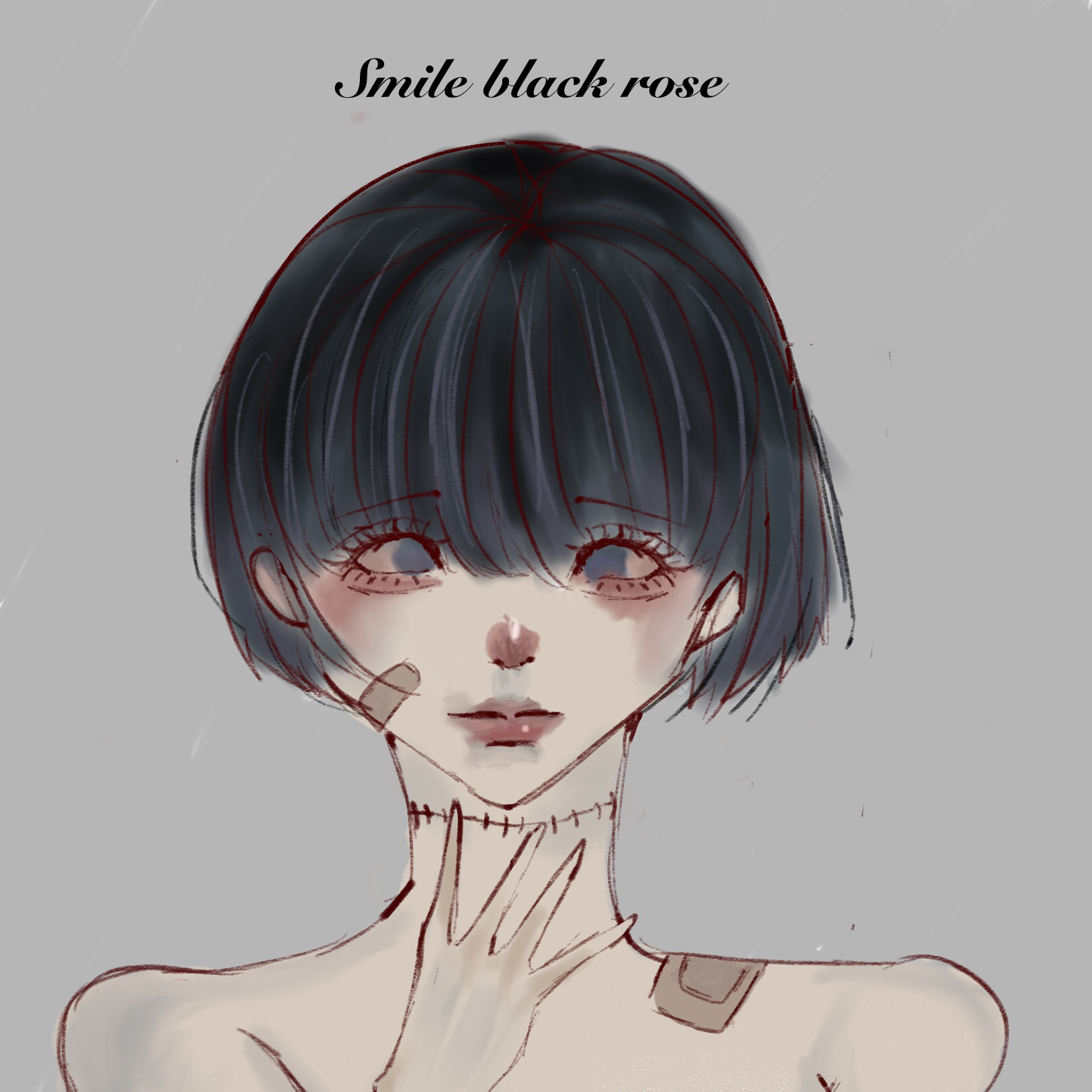 Smile black rose